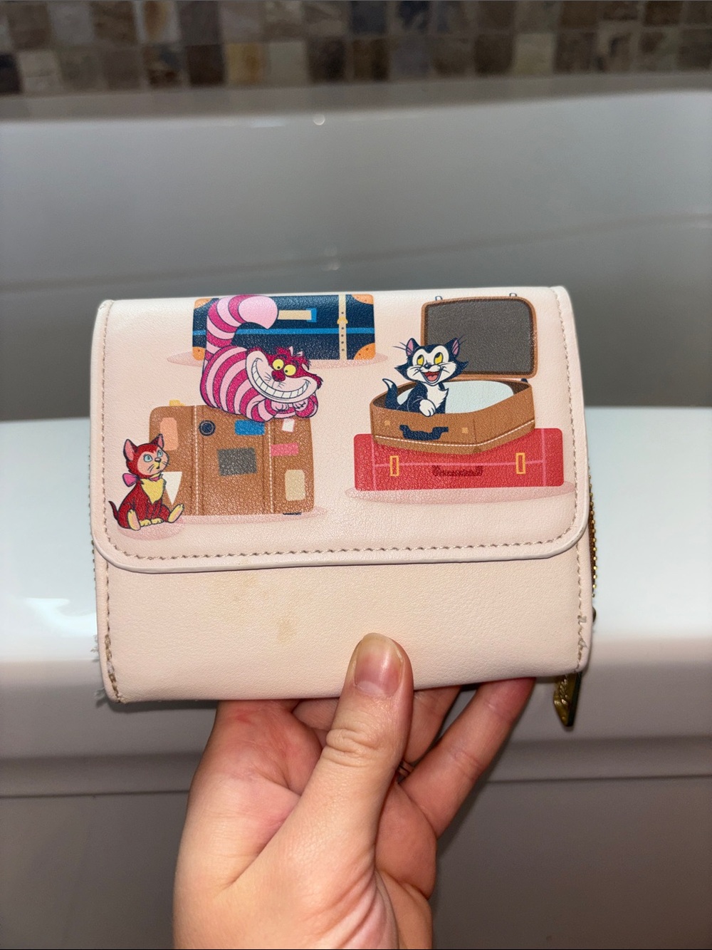 Loungefly Disney Cats Wallet Cheshire Cat Aristocats Figaro